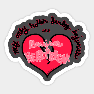 Bruises and Heartbreak Sticker